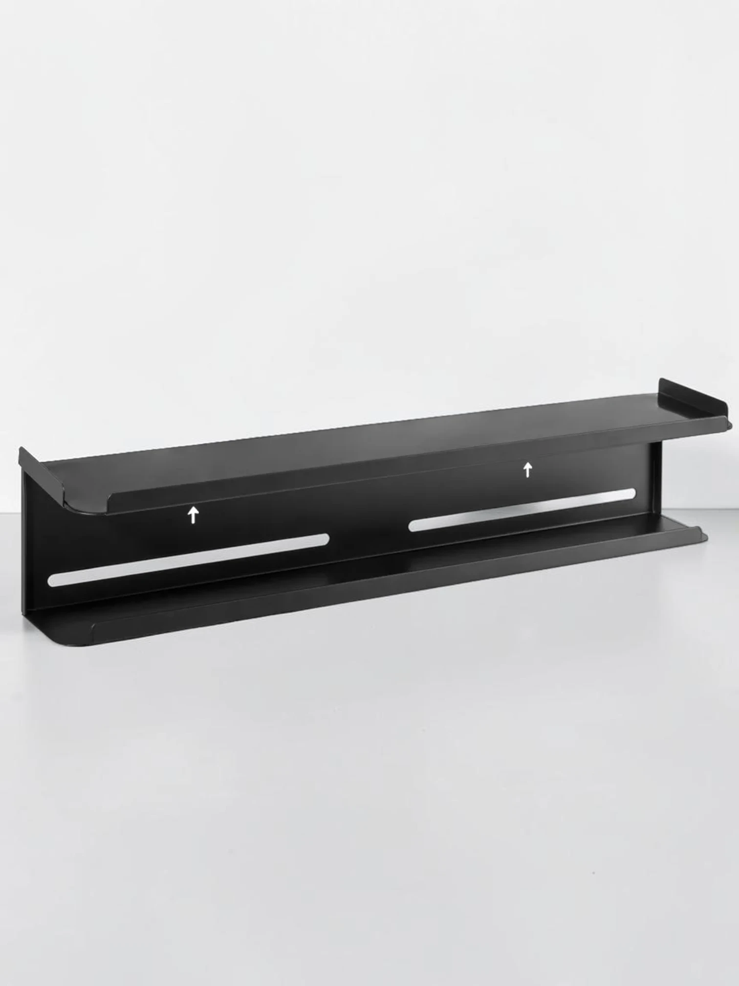 ergoscreenmount Wall or TV Mount Rear Storage Shelf Matte Black 22.6 x 4.4 x 4.9 inch