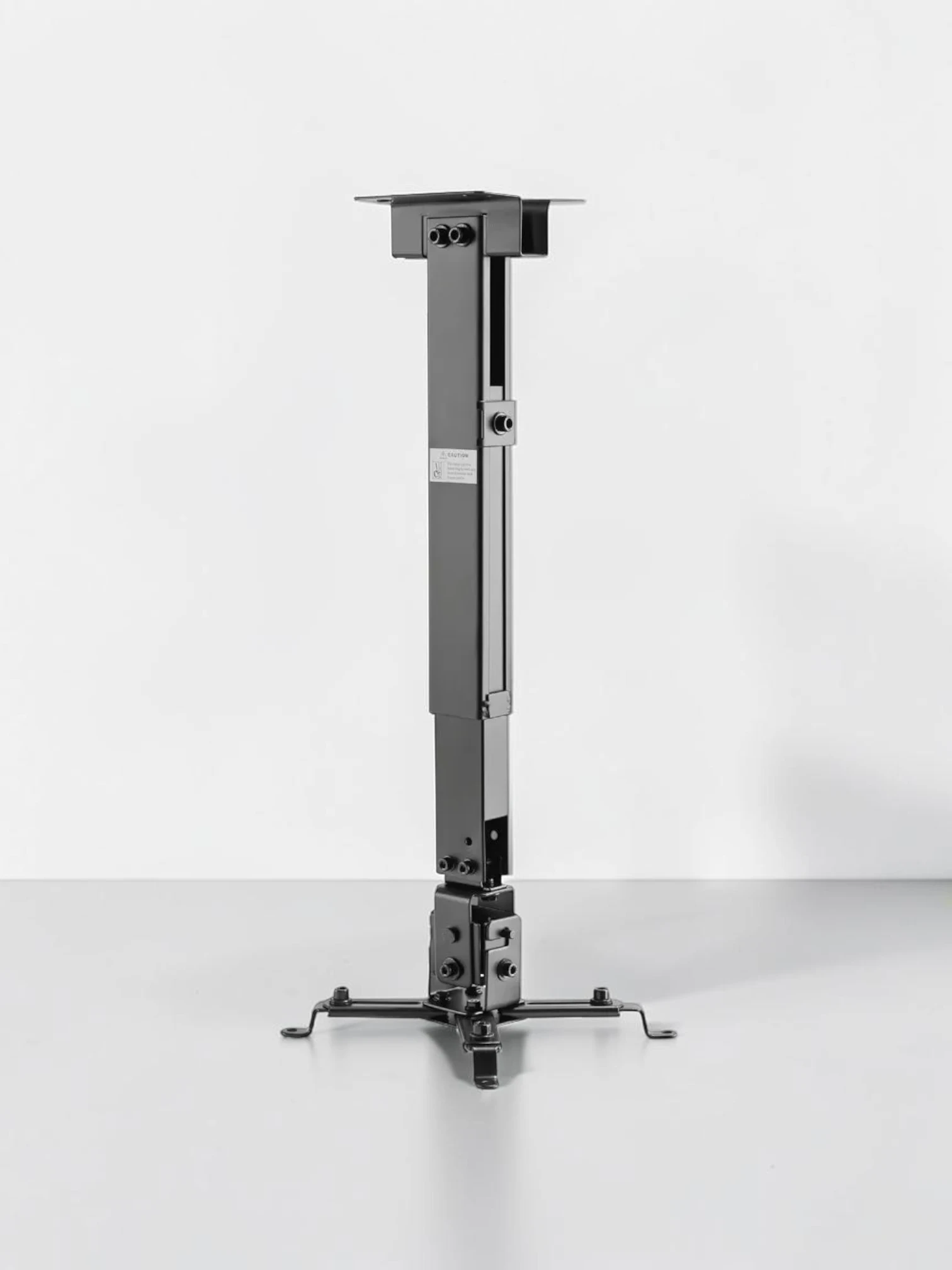 ergoscreenmount Projector Wall/Ceiling Mount, Steel 4-Arm Adjustable Tilt & Rotate, 430mm to 650mm Black