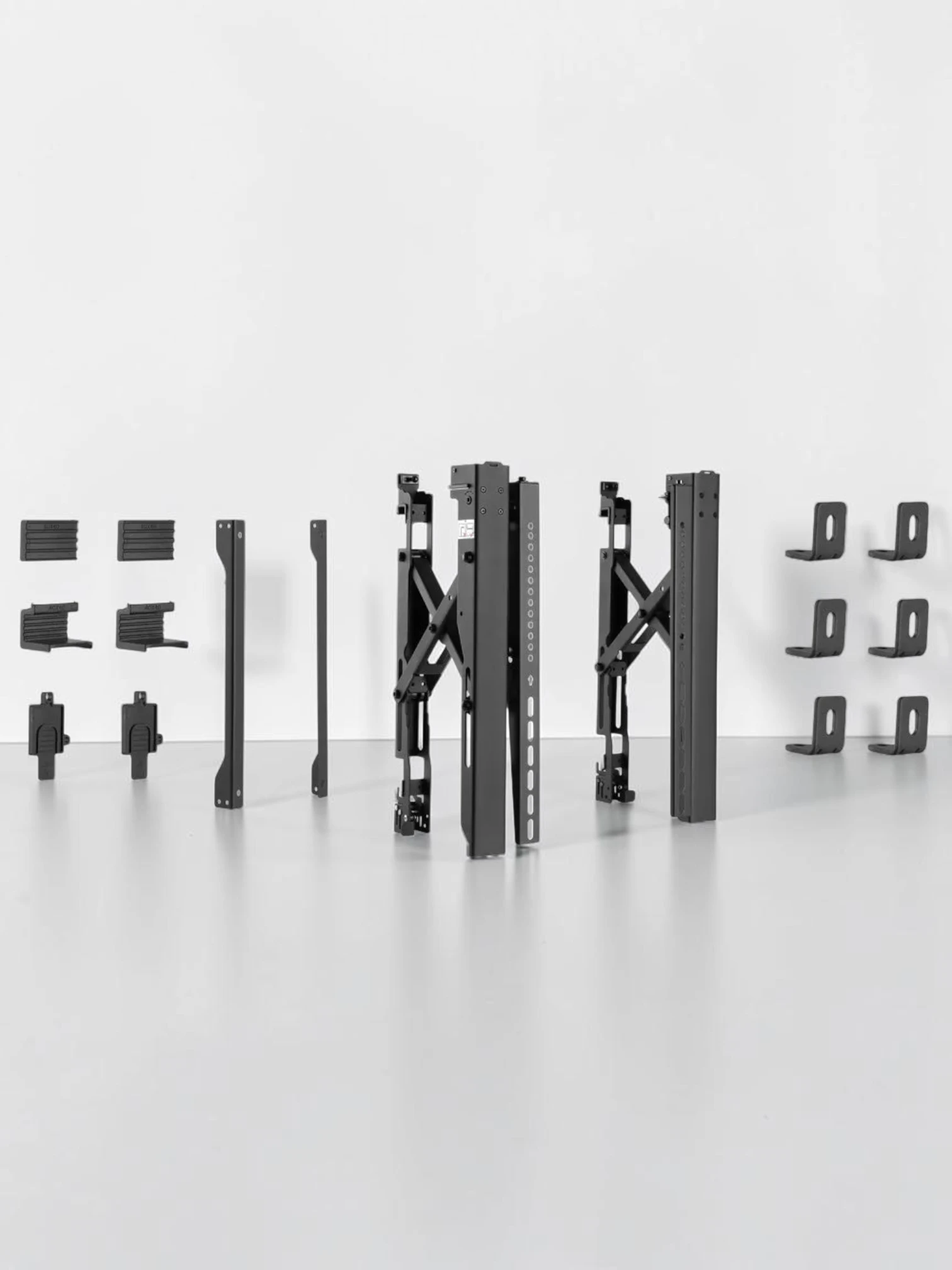 ergoscreenmount Modular Video Wall TV Mount Arms, Cold-Rolled Steel, Pop-Out Extension, VESA 200x200 to 1000x400