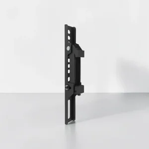 ergoscreenmount Fixed Wall Mount for 24-55 inch Flat Panel TVs, Lockable Steel Bracket, VESA 50x50 to 200x200mm, Black