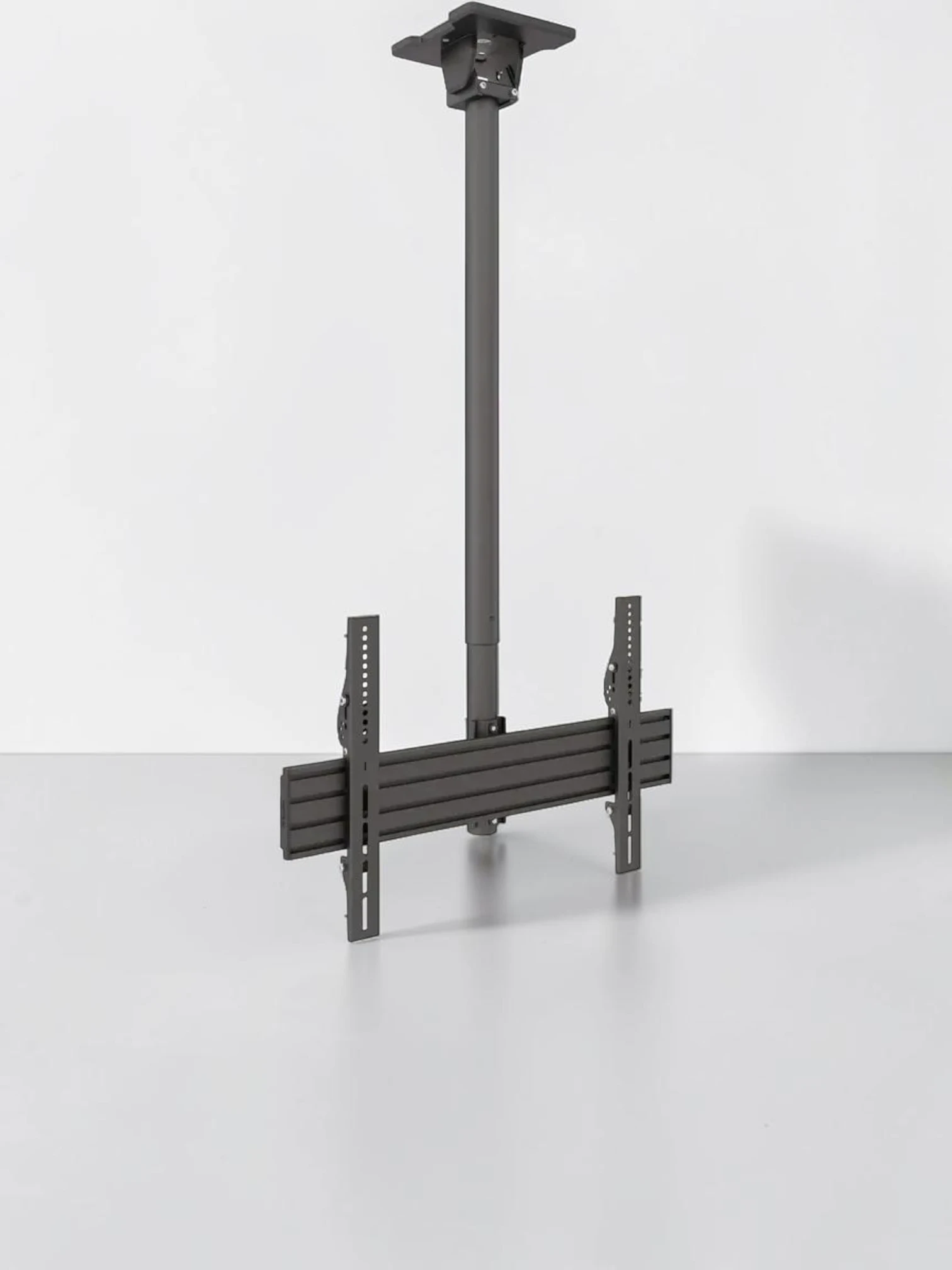 ergoscreenmount Ceiling Mount for TV Black Adjustable Height 37 to 70 Inch Screen