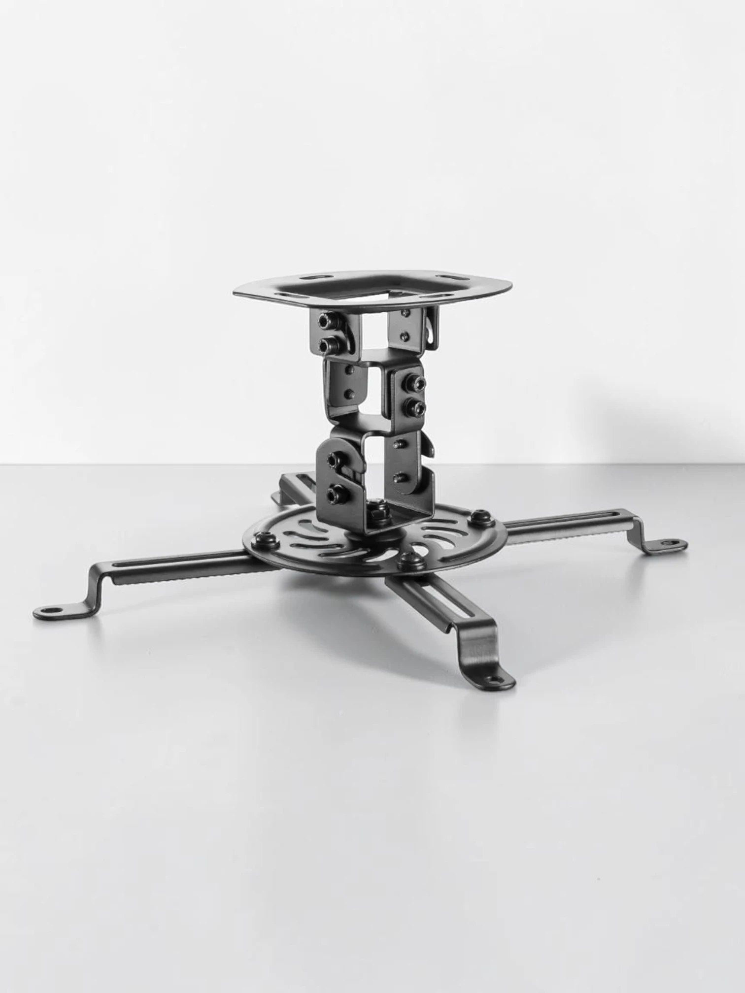 ergoscreenmount Adjustable Tilt & Rotate 4-Arm Projector Ceiling Mount Bracket, Solid Steel, 150mm